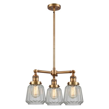 Innovations Lighting 3 Light Vintage Dimmable Led Chandelier 207-BB-G142-LED